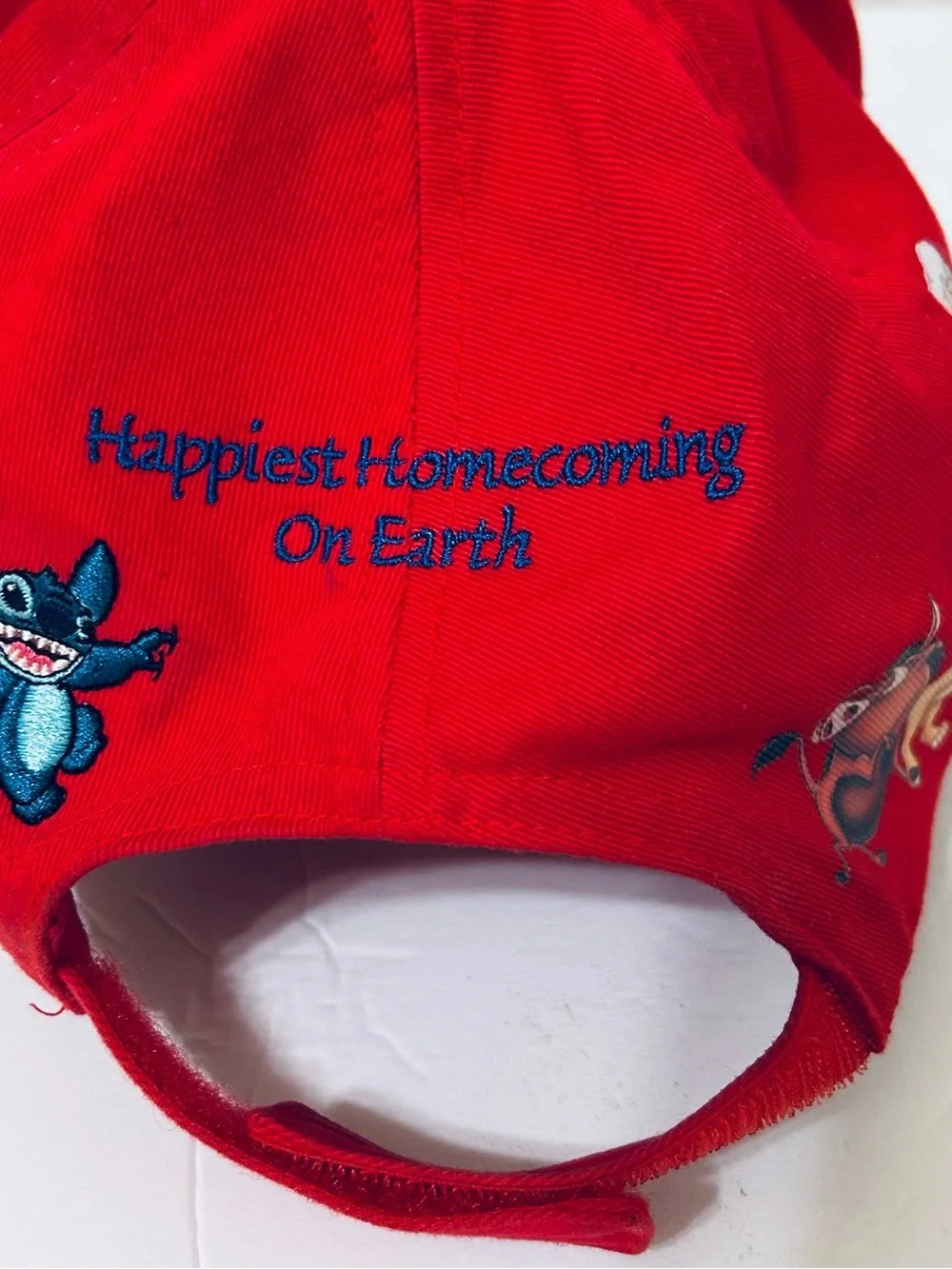 Disneyland Resort 50th Anniversary Red Mickey Mouse Baseball Cap VTG size Youth
